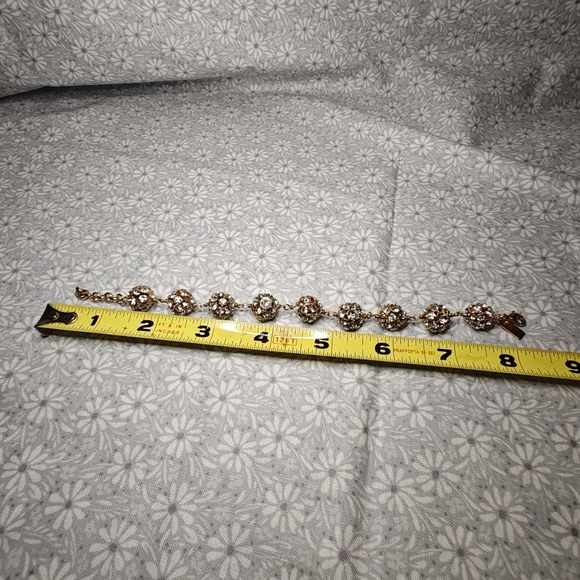 Kate Spade Putting on the Ritz Lady Marmalade Tennis Bracelet Crystal Orbit Pave - Picture 9 of 9